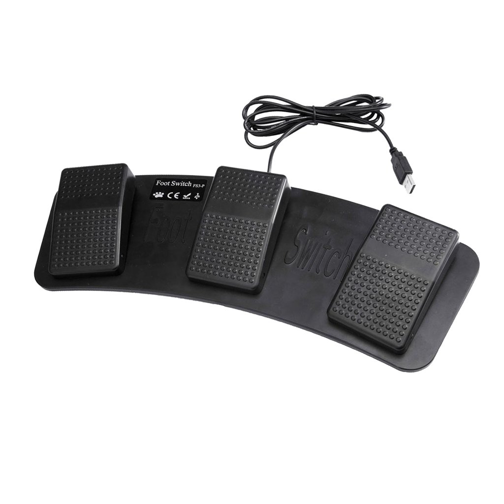 Amazon.co.jp: Perfk フットペダル USBフットスイッチ マウス